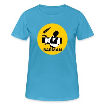Barkeeper - Frauen T-Shirt atmungsaktiv - Saphirblau - Vorne - AI Model Female 172 dark (172cm)