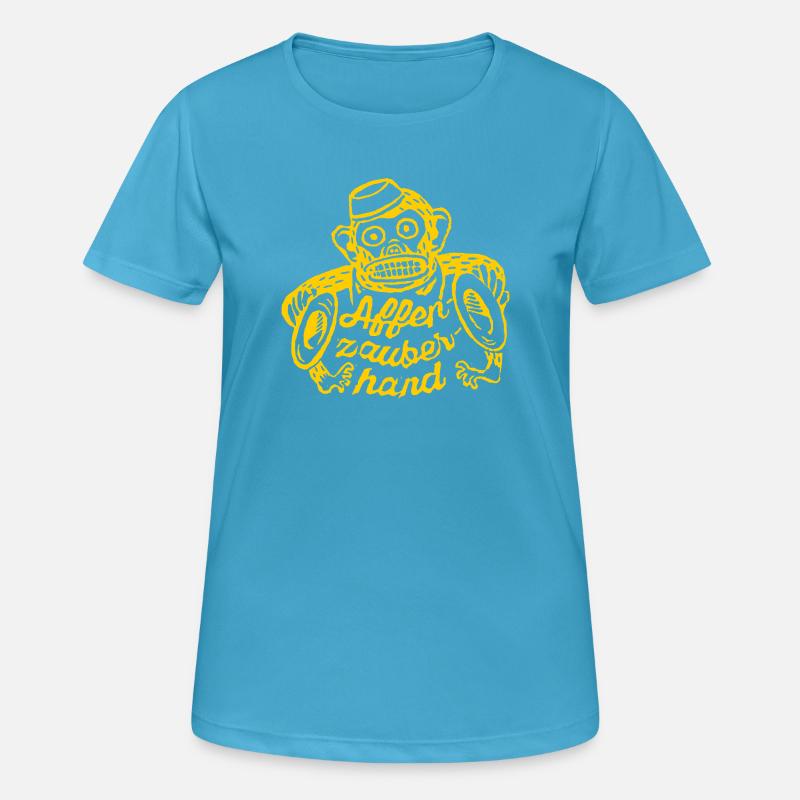 Monkey Magic Hand - Women's Breathable T-Shirt - sapphire blue
