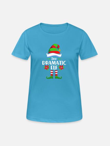 Elfe Elf Weihnachtsgeschenk Dramaqueen Drama - Frauen T-Shirt atmungsaktiv - Saphirblau