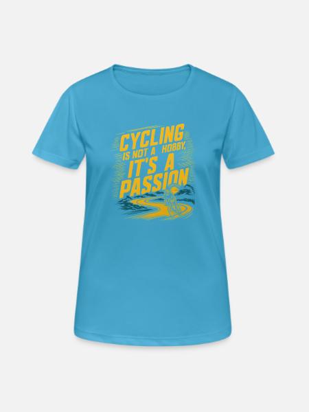 Radfahren Termin Radfahren Radfahren Radfahrer - Frauen T-Shirt atmungsaktiv - Saphirblau