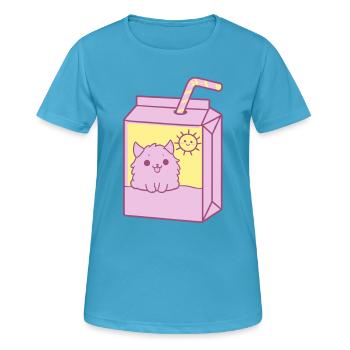 Cute Package Design - Women's Breathable T-Shirt - sapphire blue - Front - AI Model Female 172 dark (172cm)