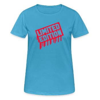 Limitierte Edition Stempel - Frauen T-Shirt atmungsaktiv - Saphirblau - Vorne - AI Model Female 172 dark (172cm)