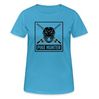 Pike Jaeger Coat of Arms Logo - Women's Breathable T-Shirt - sapphire blue - Front - AI Model Female 172 dark (172cm)