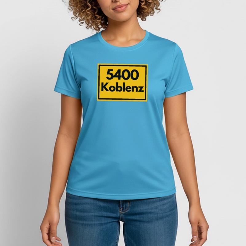 OLD POSTCODE POSTCODE RETRO 5400 KOBLENZ GERMAN Women's Breathable T-Shirt