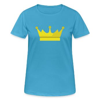 Crown - Women's Breathable T-Shirt - sapphire blue - Front - AI Model Female 172 dark (172cm)
