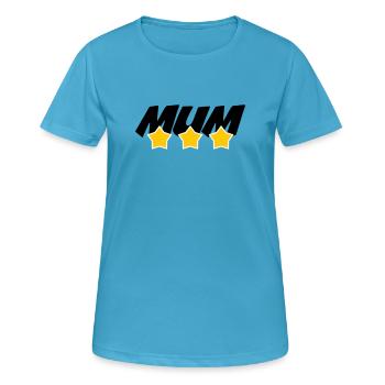Beste Mama - Muttertag - Frauen T-Shirt atmungsaktiv - Saphirblau - Vorne - AI Model Female 172 dark (172cm)