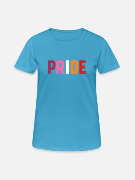 Lesbischer Stolz - Frauen T-Shirt atmungsaktiv - Saphirblau