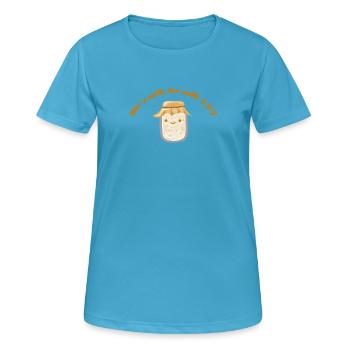 Sauerteigstarter - Frauen T-Shirt atmungsaktiv - Saphirblau - Vorne - AI Model Female 172 dark (172cm)