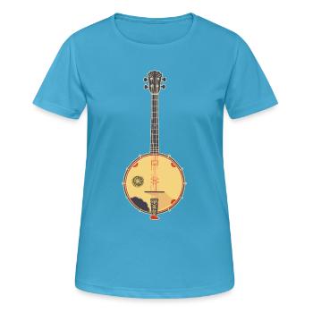 Banjo Graphics - Women's Breathable T-Shirt - sapphire blue - Front - AI Model Female 172 dark (172cm)