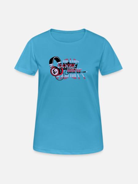 Krone - Frauen T-Shirt atmungsaktiv - Saphirblau
