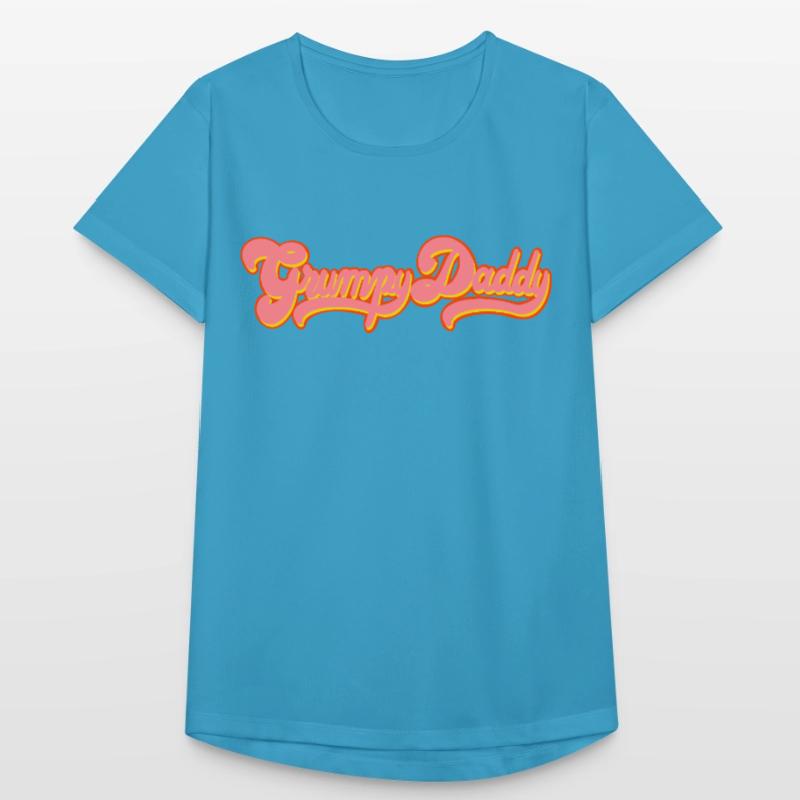 Grumpy Daddy Retro Script - Color "Exploitation" Women's Breathable T-Shirt