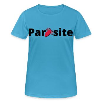 Parasit - Frauen T-Shirt atmungsaktiv - Saphirblau - Vorne - AI Model Female 172 dark (172cm)
