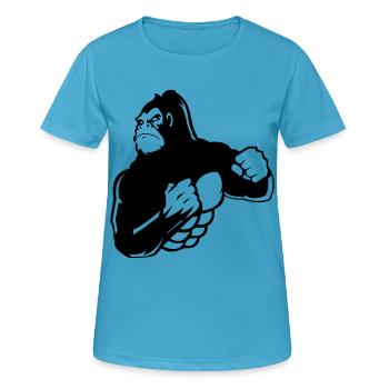 gorilla - Women's Breathable T-Shirt - sapphire blue - Front - AI Model Female 172 dark (172cm)