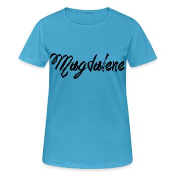 Madeleine - T-shirt respirant Femme - bleu saphir - Devant - AI Model Female 172 dark (172cm)