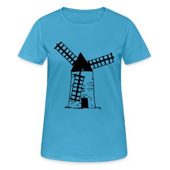 Windmil - Women's Breathable T-Shirt - sapphire blue - Front - AI Model Female 172 dark (172cm)