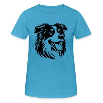 Aussie ❤ - Women's Breathable T-Shirt - sapphire blue - Front - AI Model Female 172 dark (172cm)