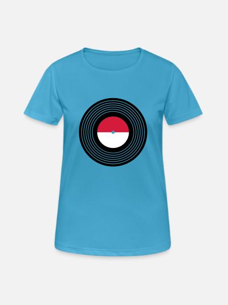 Vinyl - Women's Breathable T-Shirt - sapphire blue