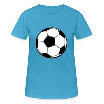 Ballon - T-shirt respirant Femme - bleu saphir - Devant - AI Model Female 172 dark (172cm)