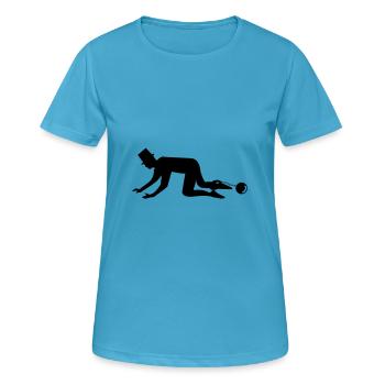braeutigam - T-shirt respirant Femme - bleu saphir - Devant - AI Model Female 172 dark (172cm)
