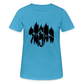 trip - Women's Breathable T-Shirt - sapphire blue - Front - AI Model Female 172 dark (172cm)