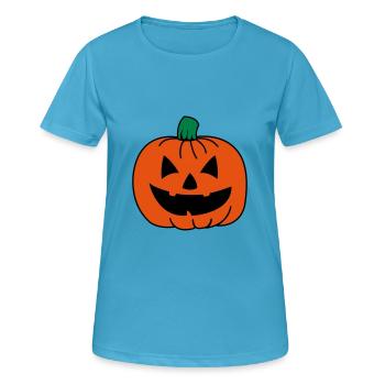 kuerbis 02 - Frauen T-Shirt atmungsaktiv - Saphirblau - Vorne - AI Model Female 172 dark (172cm)