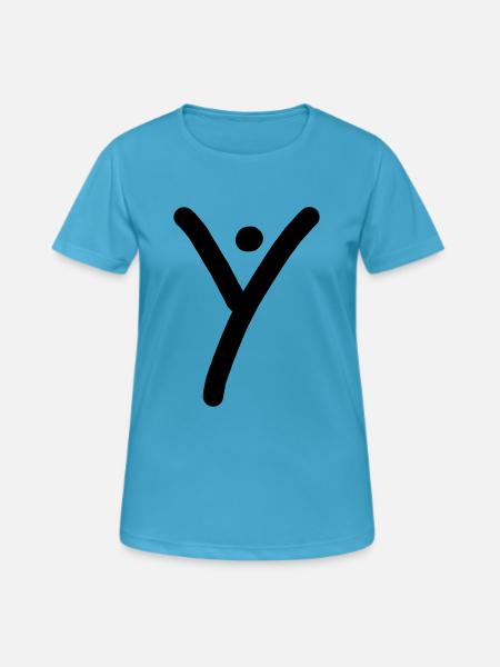 iYpsilon iY - Frauen T-Shirt atmungsaktiv - Saphirblau