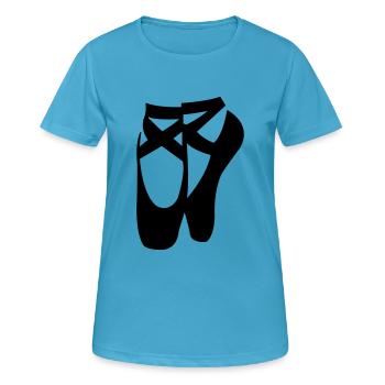 ballerines - T-shirt respirant Femme - bleu saphir - Devant - AI Model Female 172 dark (172cm)
