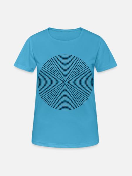 Spirale - Frauen T-Shirt atmungsaktiv - Saphirblau