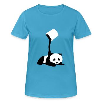 Baby Panda - Frauen T-Shirt atmungsaktiv - Saphirblau - Vorne - AI Model Female 172 dark (172cm)