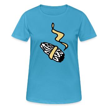 Räucherwerk Incense Ritual Reinigung Shamane - Frauen T-Shirt atmungsaktiv - Saphirblau - Vorne - AI Model Female 172 dark (172cm)