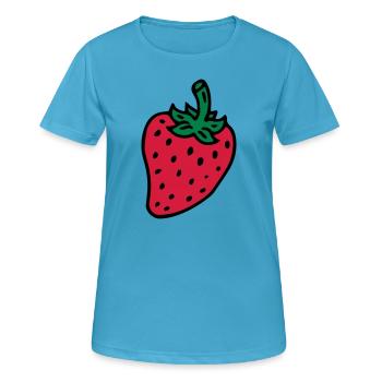 Strawberry Strawberry Berry - Women's Breathable T-Shirt - sapphire blue - Front - AI Model Female 172 dark (172cm)
