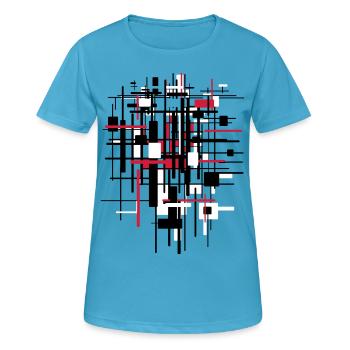 Building site - Women's Breathable T-Shirt - sapphire blue - Front - AI Model Female 172 dark (172cm)