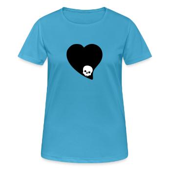 Selbst denken - Frauen T-Shirt atmungsaktiv - Saphirblau - Vorne - AI Model Female 172 dark (172cm)