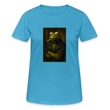 Rocker Kurmit - Women's Breathable T-Shirt - sapphire blue - Front - AI Model Female 172 dark (172cm)