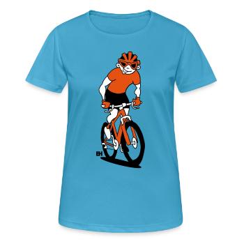 Mountain bike V tc - Women's Breathable T-Shirt - sapphire blue - Front - AI Model Female 172 dark (172cm)