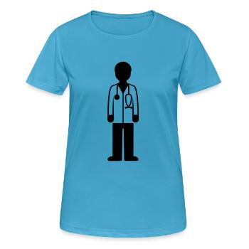 Doctor Doctor - Women's Breathable T-Shirt - sapphire blue - Front - AI Model Female 172 dark (172cm)