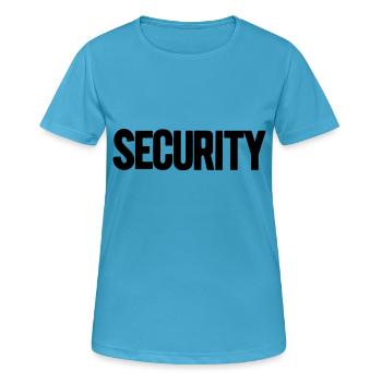 Sicherheit - Frauen T-Shirt atmungsaktiv - Saphirblau - Vorne - AI Model Female 172 dark (172cm)