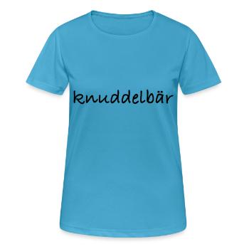 Kosename Knuddelbär - Frauen T-Shirt atmungsaktiv - Saphirblau - Vorne - AI Model Female 172 dark (172cm)