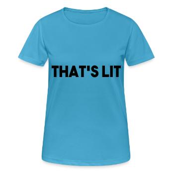 C’EST ALLUMÉ - T-shirt respirant Femme - bleu saphir - Devant - AI Model Female 172 dark (172cm)