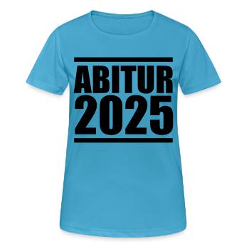 Abitur 2025 - T-shirt respirant Femme - bleu saphir - Devant - AI Model Female 172 dark (172cm)