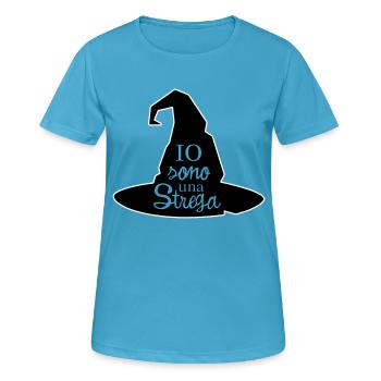 Un maillot pour... Sorcière! - T-shirt respirant Femme - bleu saphir - Devant - AI Model Female 172 dark (172cm)