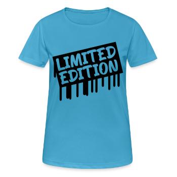 limited edition - Women's Breathable T-Shirt - sapphire blue - Front - AI Model Female 172 dark (172cm)
