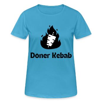 Doner kebab - Women's Breathable T-Shirt - sapphire blue - Front - AI Model Female 172 dark (172cm)