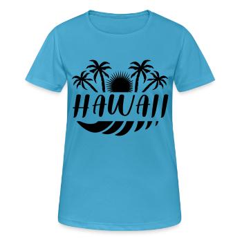 Hawaii - Women's Breathable T-Shirt - sapphire blue - Front - AI Model Female 172 dark (172cm)