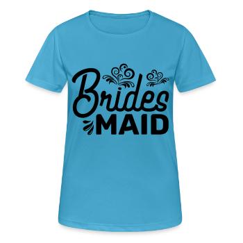 Bräute gemacht - Frauen T-Shirt atmungsaktiv - Saphirblau - Vorne - AI Model Female 172 dark (172cm)
