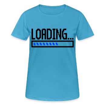 Loading - Women's Breathable T-Shirt - sapphire blue - Front - AI Model Female 172 dark (172cm)