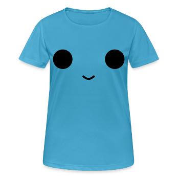 Cute face - Frauen T-Shirt atmungsaktiv - Saphirblau - Vorne - AI Model Female 172 dark (172cm)