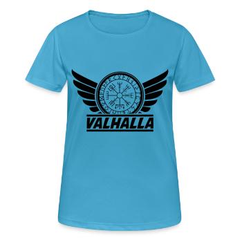 Valhalla Kompass - Frauen T-Shirt atmungsaktiv - Saphirblau - Vorne - AI Model Female 172 dark (172cm)