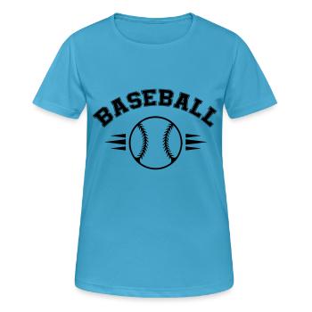 baseball - Frauen T-Shirt atmungsaktiv - Saphirblau - Vorne - AI Model Female 172 dark (172cm)