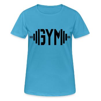 Fitnessstudio - Frauen T-Shirt atmungsaktiv - Saphirblau - Vorne - AI Model Female 172 dark (172cm)